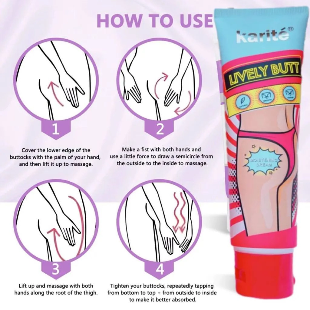 کرم روشن کننده و لیفتینگ باسن مدل karite