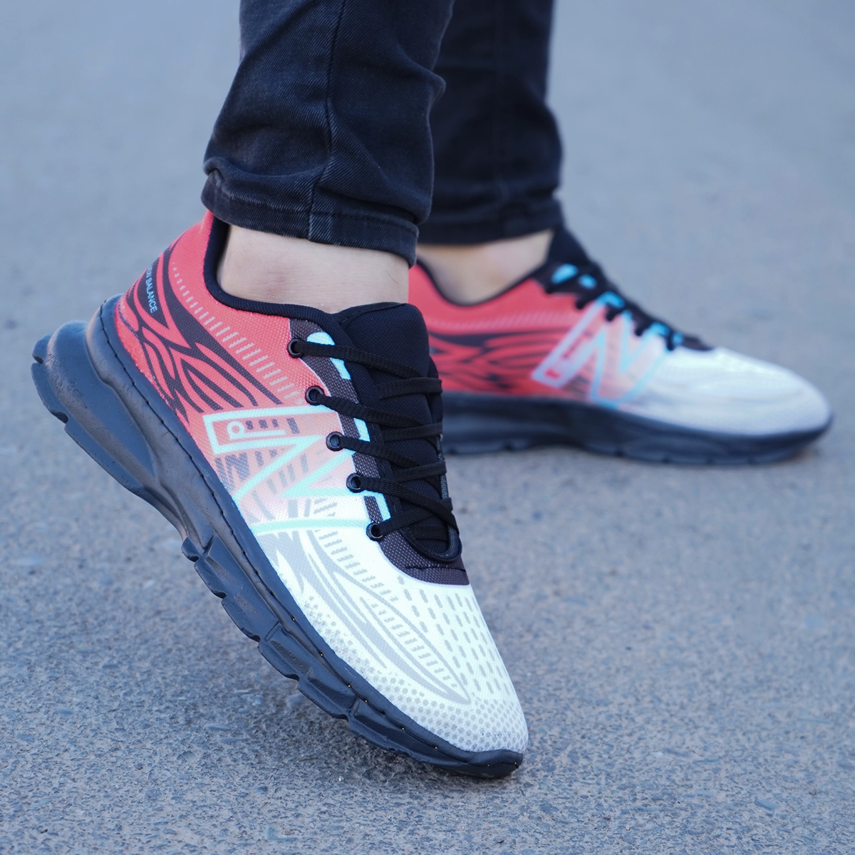 کفش ورزشی مردانه (T)قرمز زیره مشکی مدل Mito