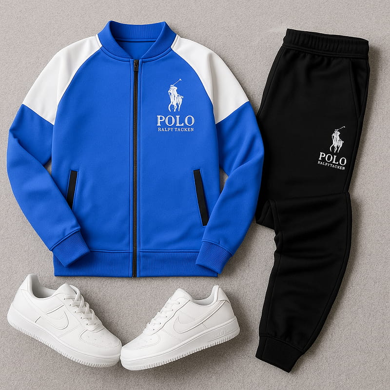 ست سوییشرت شلوار polo مردانه آبی تیره مدل Zarya