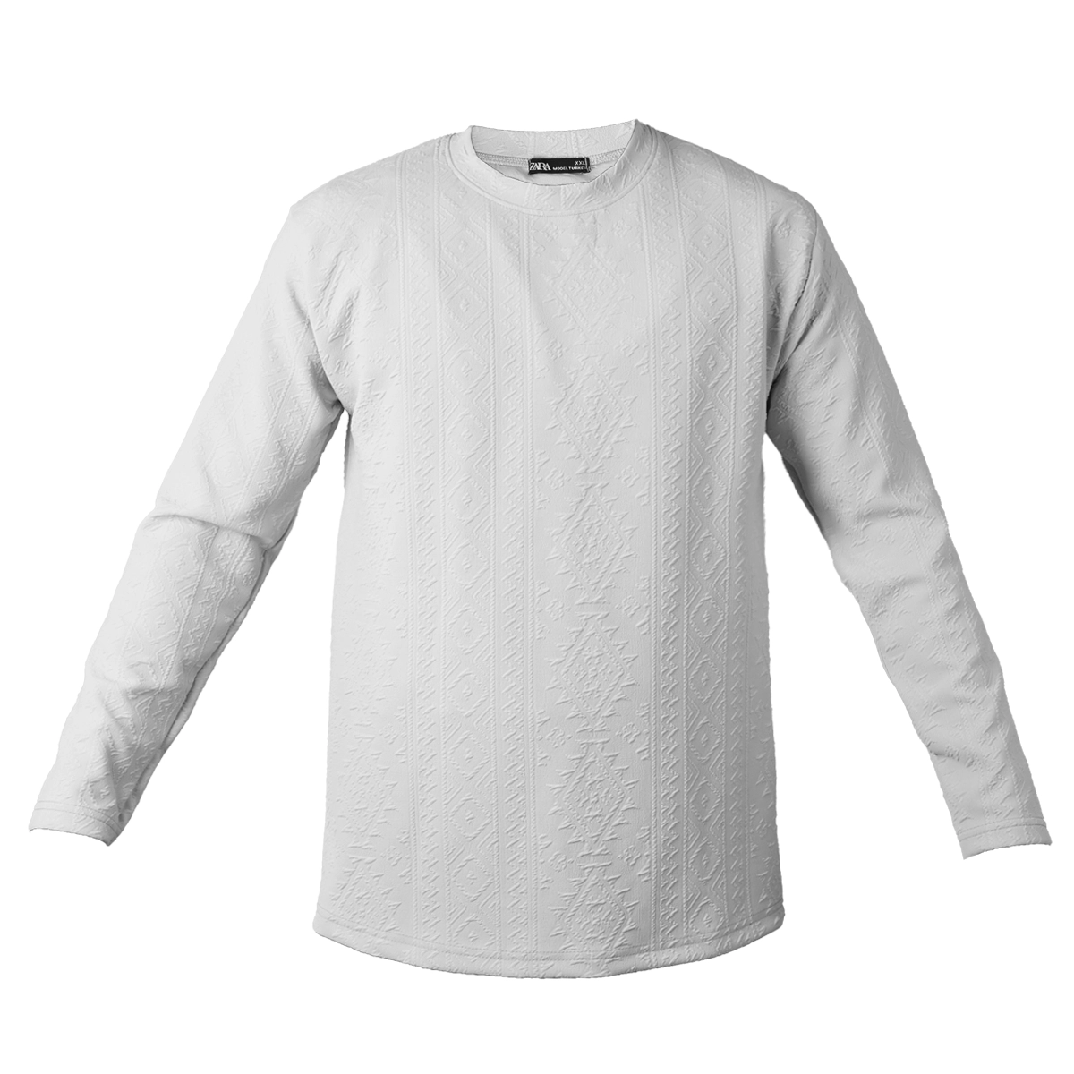 بلوز طرح دار مردانه مراکشی طوسی مدل Nikan