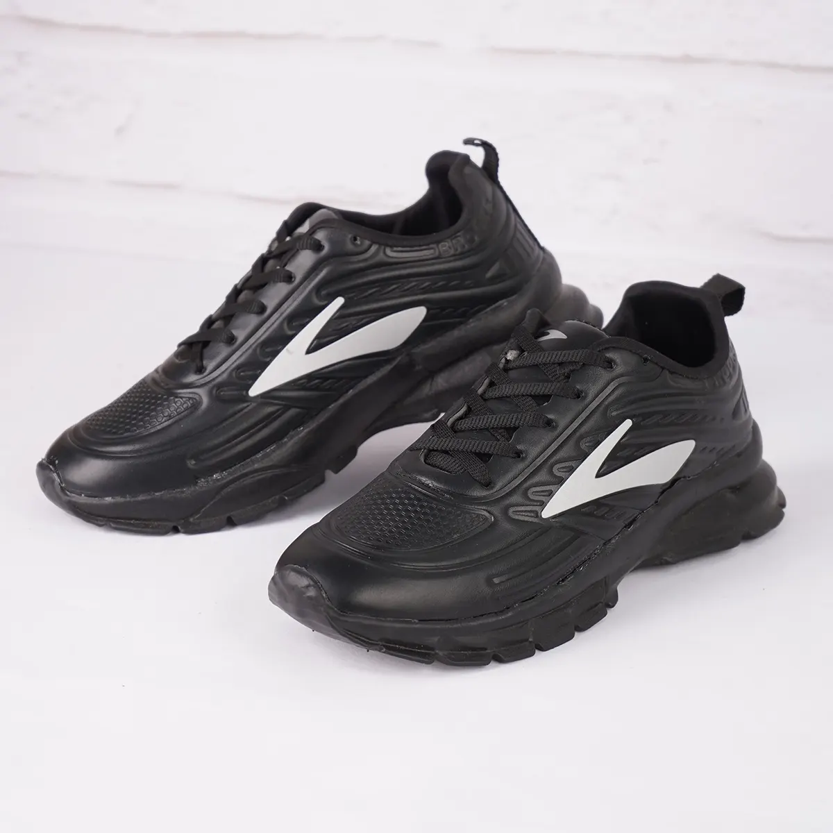 کفش ورزشی مردانه مشکی طوسی مدل Padman