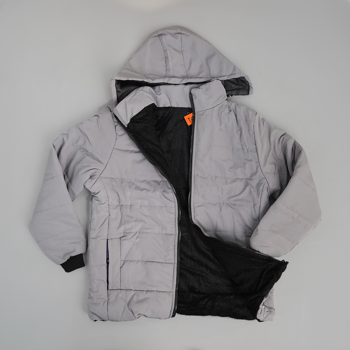 کاپشن بادی طوسی مردانه مدل Arshan