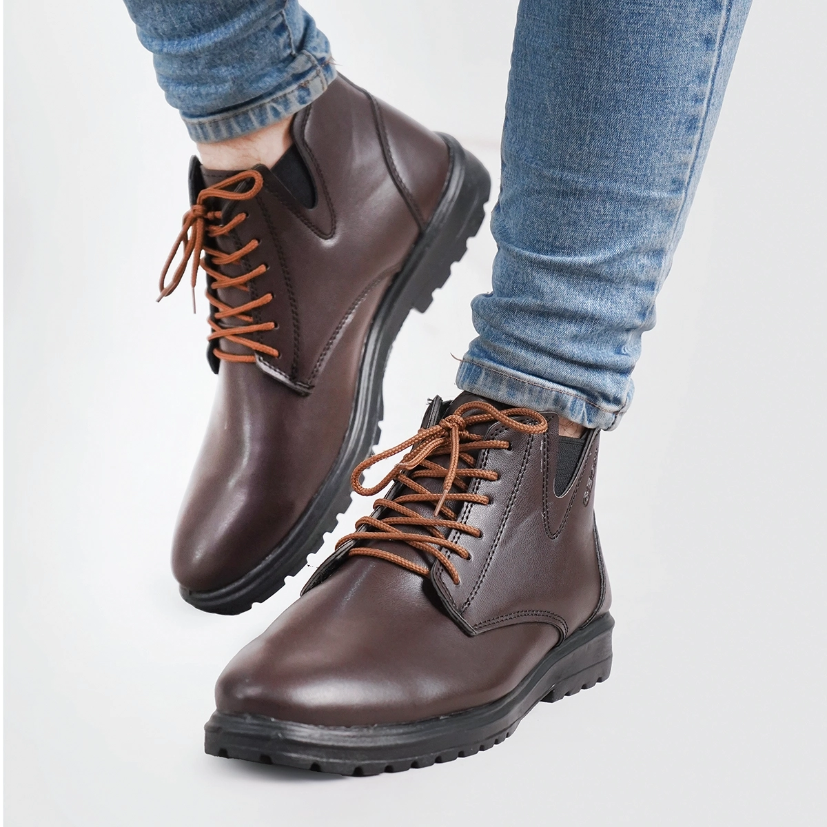 نیم بوت مردانه قهوه ای مدل GEOX