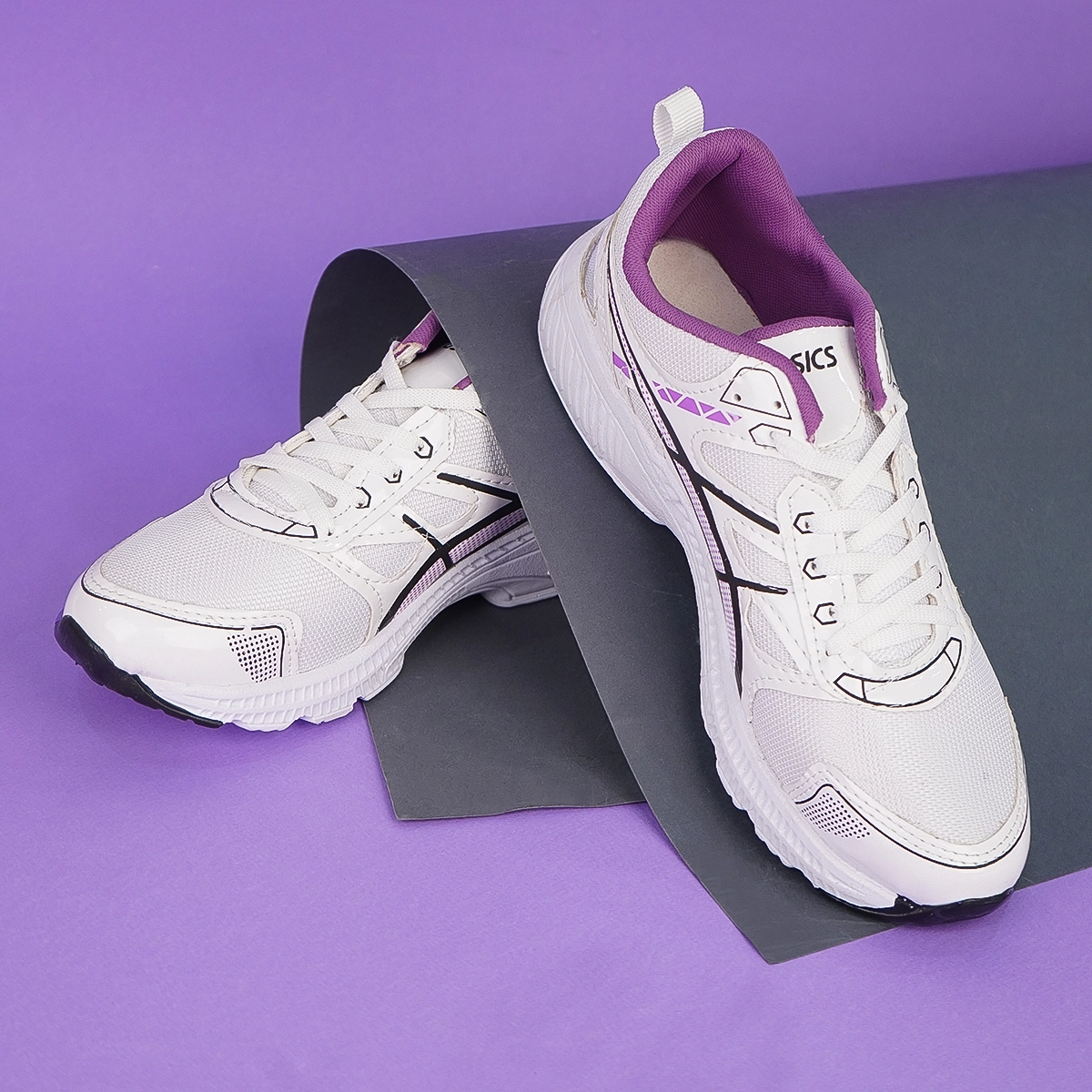 کفش ورزشی مردانه سفید بنفش مدلRadman