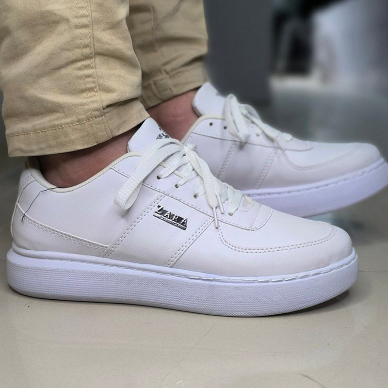 کفش تخت Zara مردانه سفید مدل Kiyan