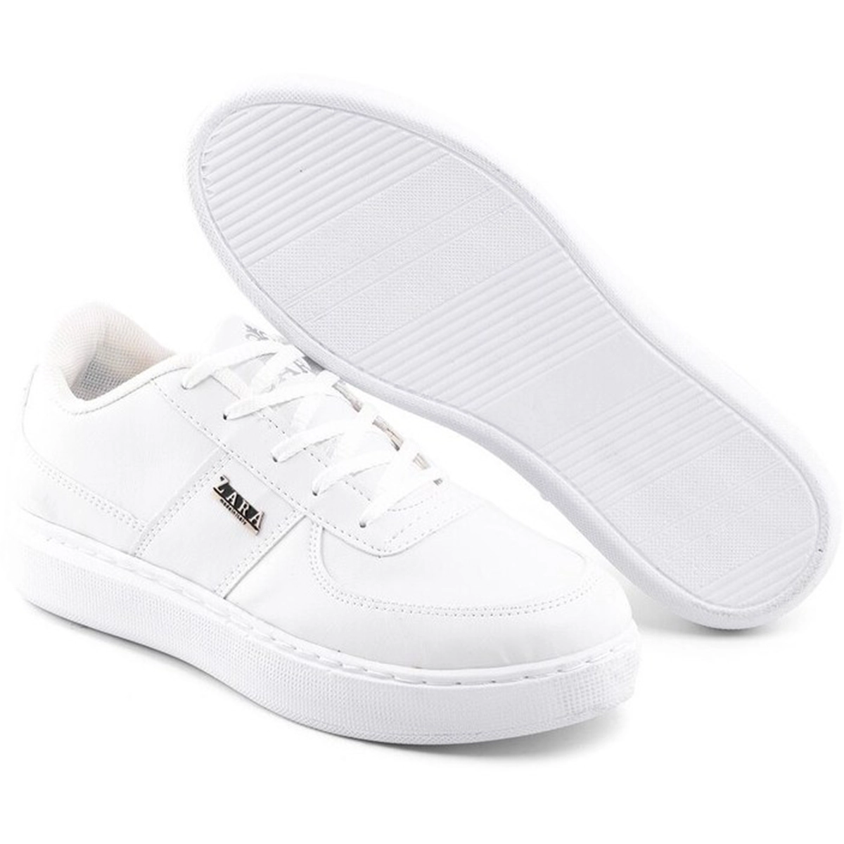 کفش تخت Zara مردانه سفید مدل Kiyan