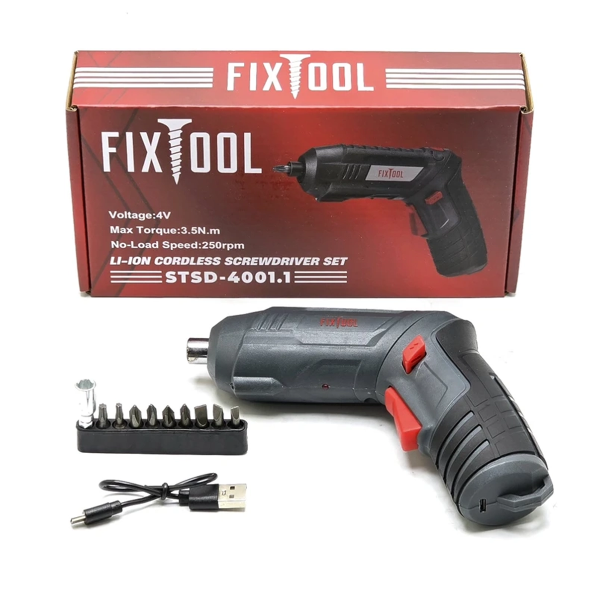 پیچ گوشتی شارژی تاشو مدل FixTools