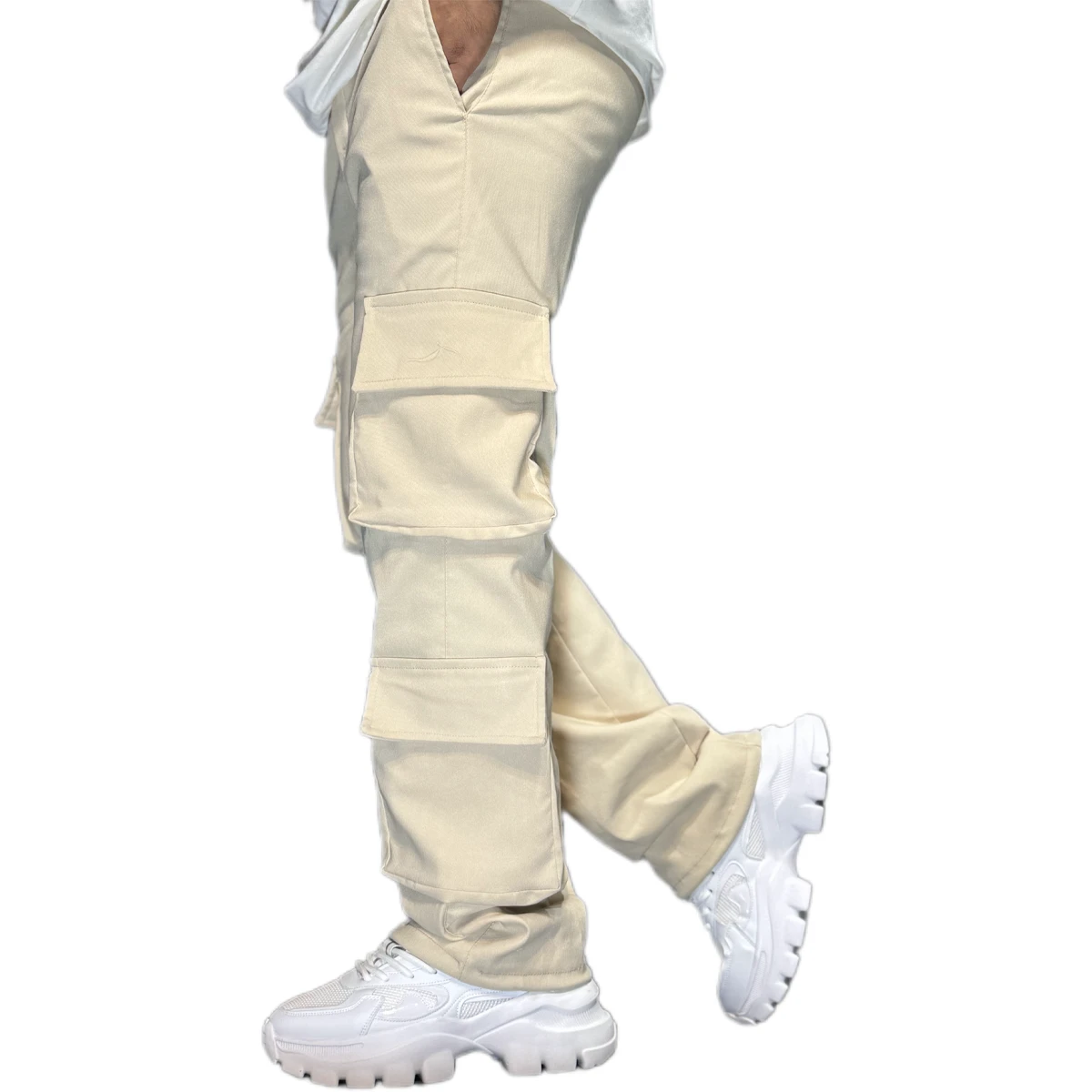 شلوار بنگال کارگو کرم مردانه مدل HAMED