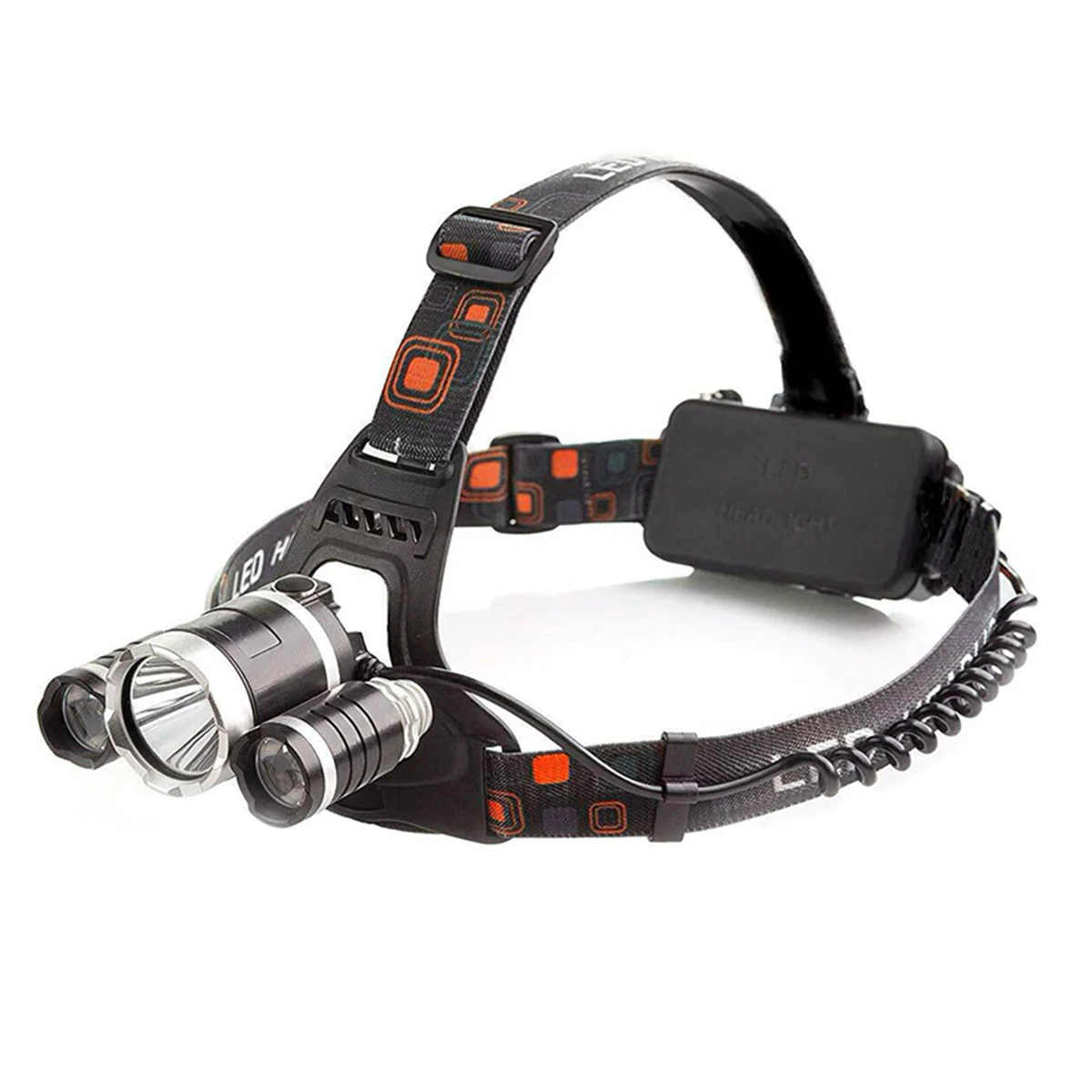 چراغ پیشانی( هدلایت) ۳ لامپه مدل T6