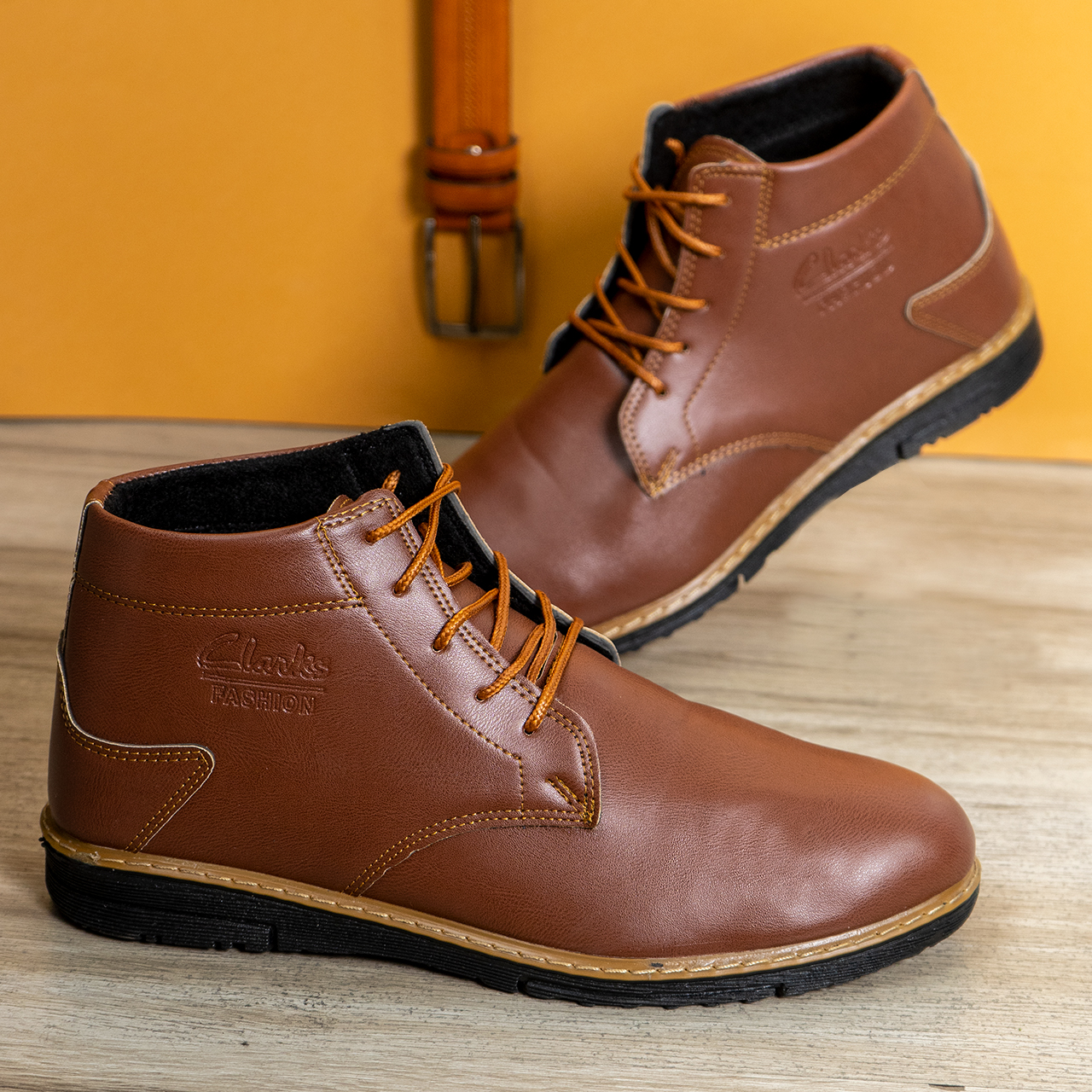 کفش ساقدار مردانه مدل KOTEN قهوه ای