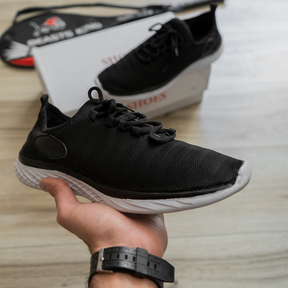 کفش ورزشی مشکی مردانه مدل Uamak