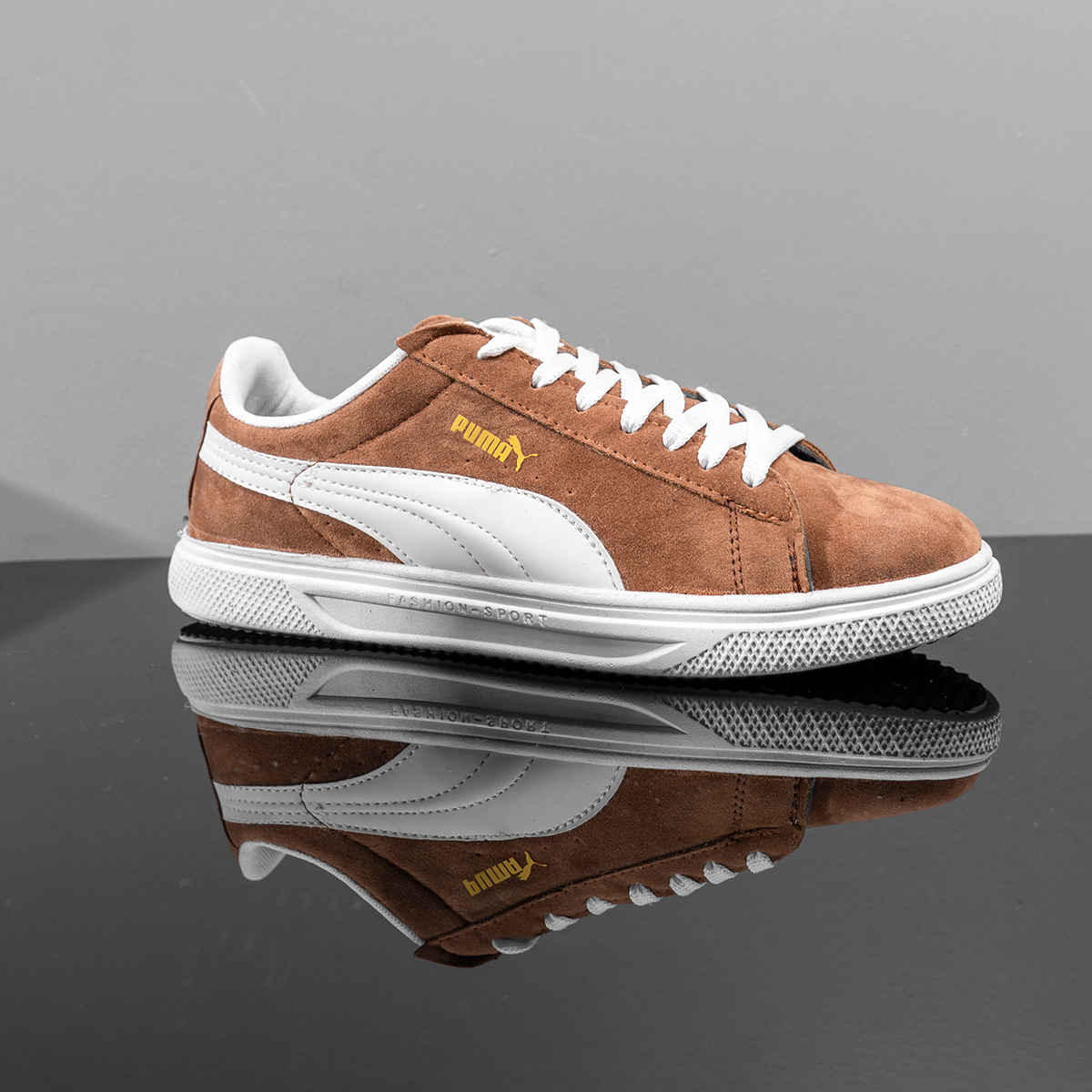 کفش ورزشی Puma مردانه قهوه ای مدلLenin
