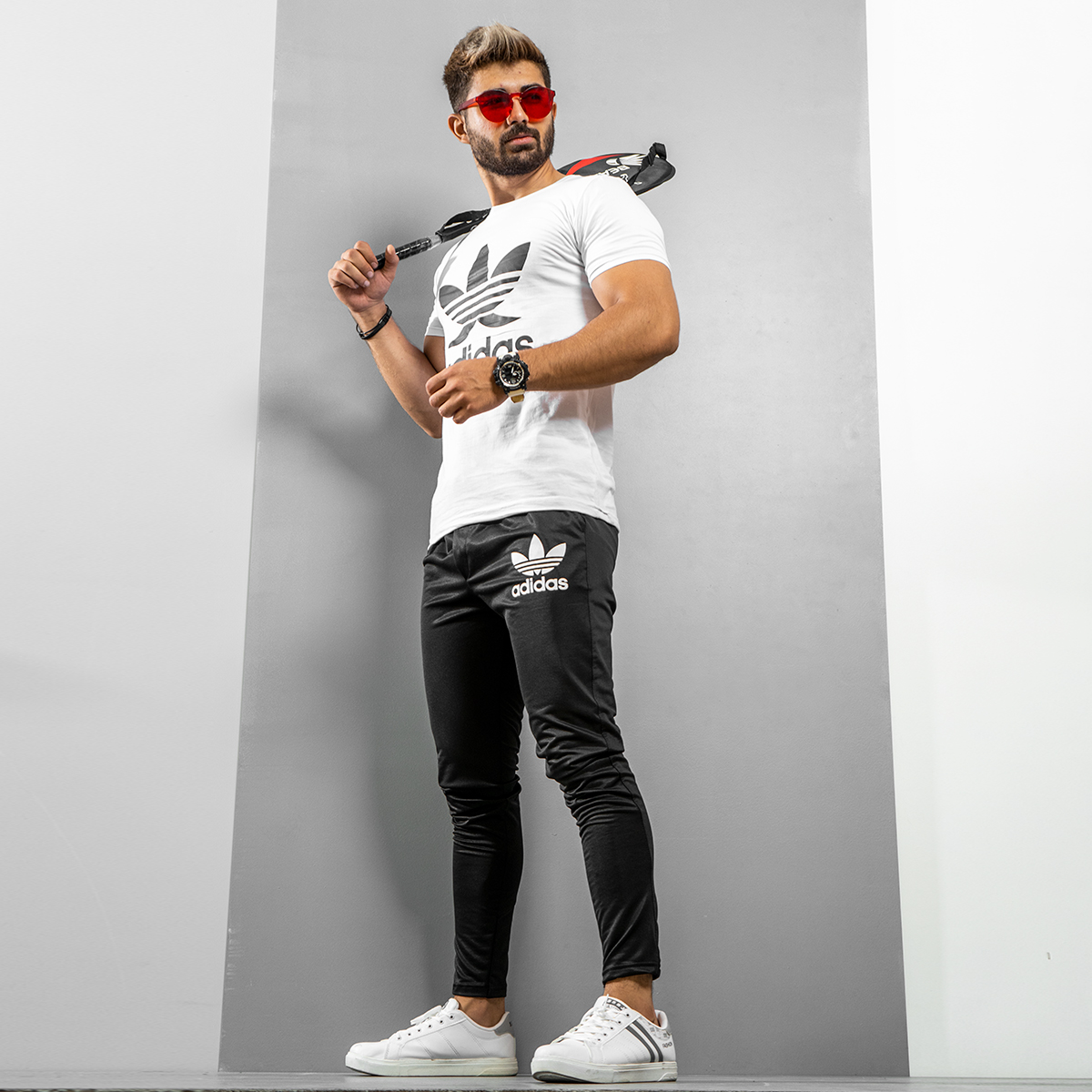 ست تیشرت شلوار Adidas مردانه مدل Rambod