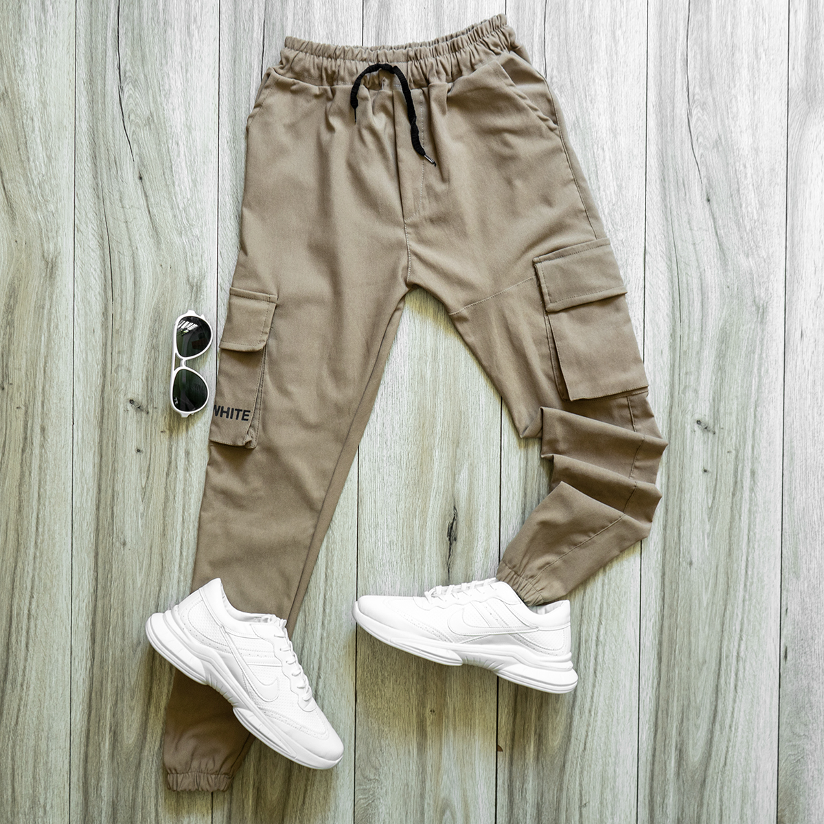 شلوار اسلش خاکی مردانه مدل Sameri(T)