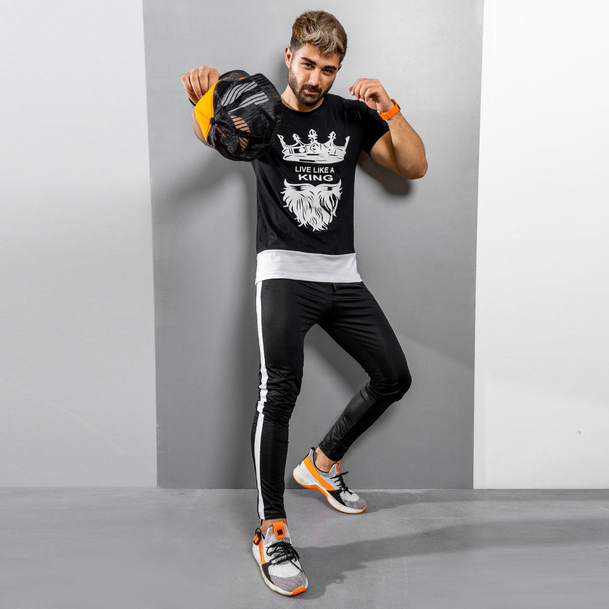 ست تیشرت شلوار king مردانه مدلTeron