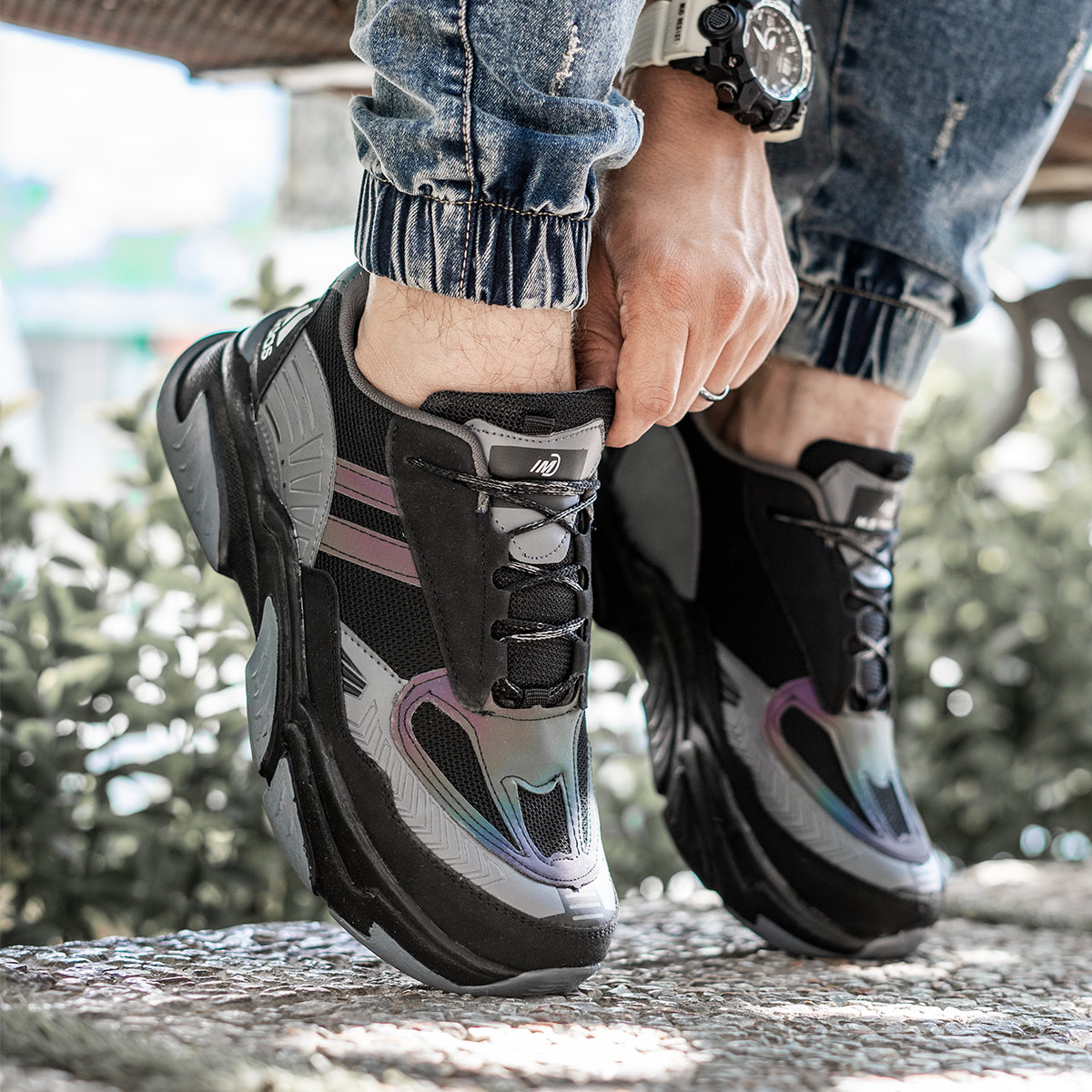 کفش ورزشی Adidas مردانه مشکی مدل Pulin