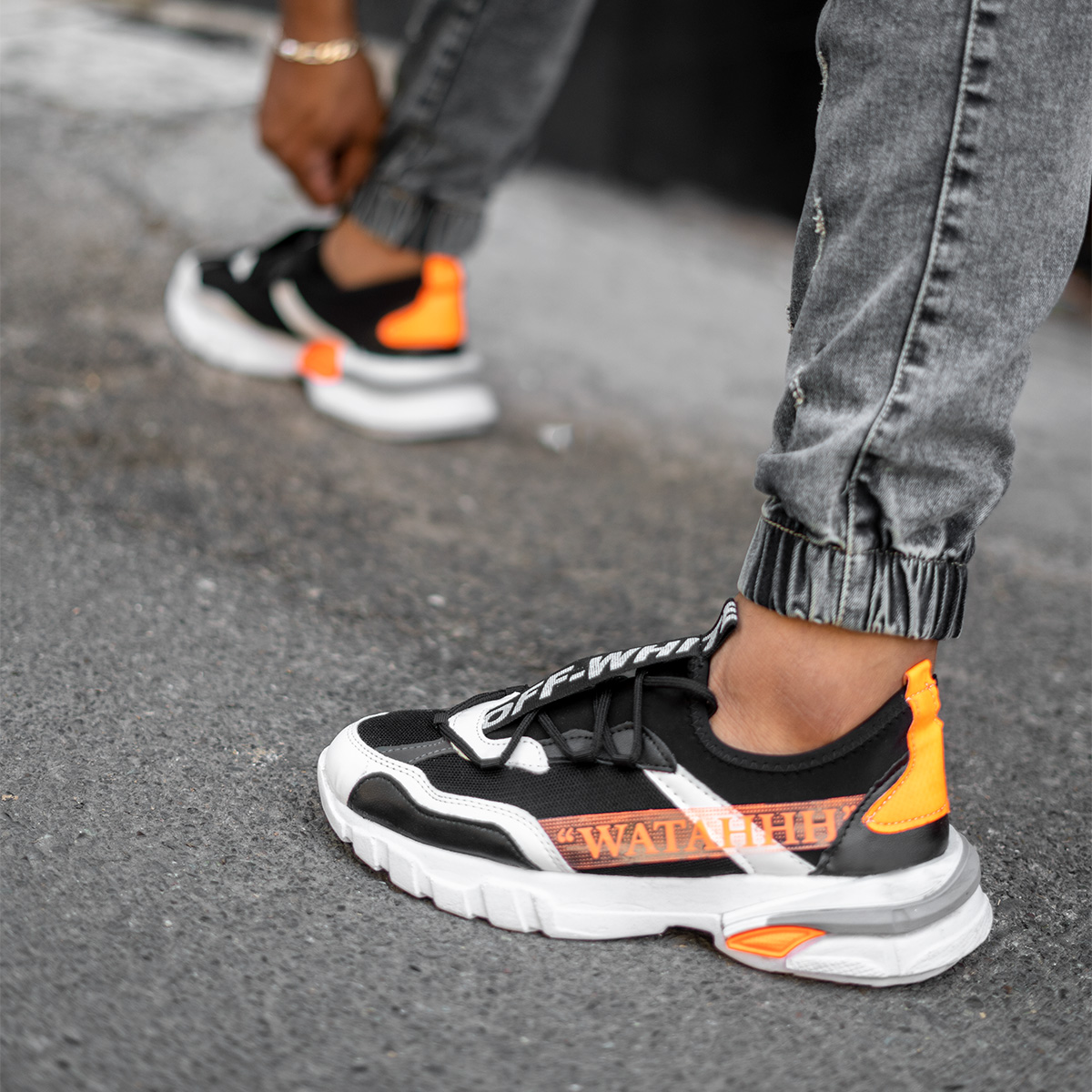 کفش ورزشی OFF WHITE مردانه مشکی مدل Rasit